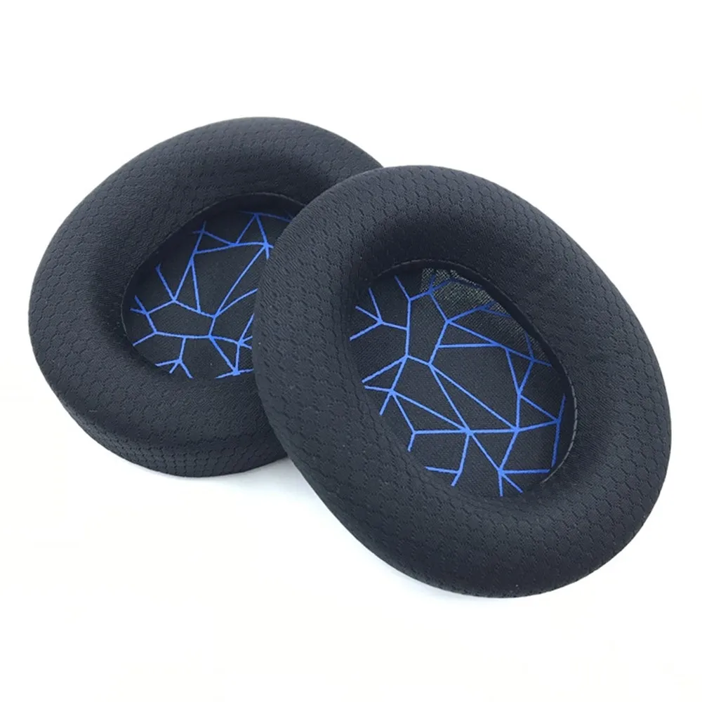 1 Pair Steelseries Arctis 7 / 5 / 3 Headphone Earpads Memory Foam Earmuff Cushions - Black / Blue