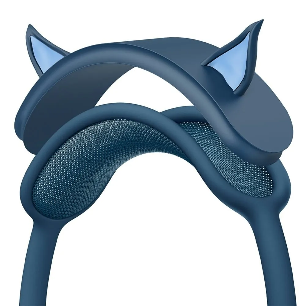 AirPods Max Hodebøyle i silikon med deksel til hodetelefoner med alveørdesign - Blå