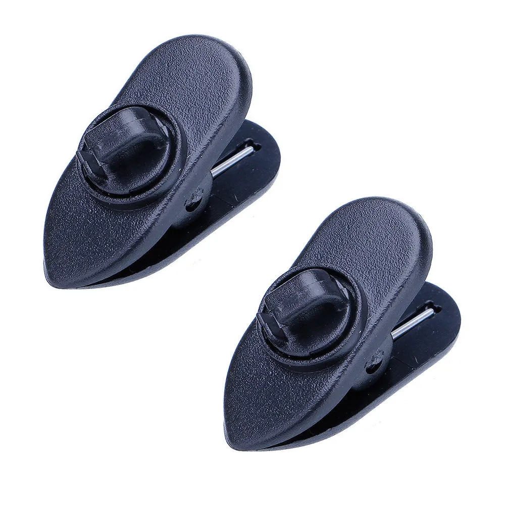 Hodetelefonkabelholder - hodetelefonklips - 2-pakning svart [Liten]