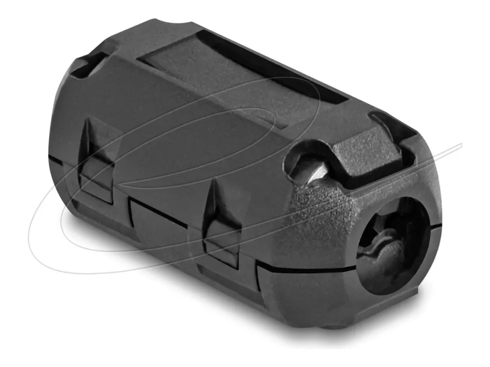 Delock - Ferrittperle - for round cable up to 7 mm - svart (en pakke 2)