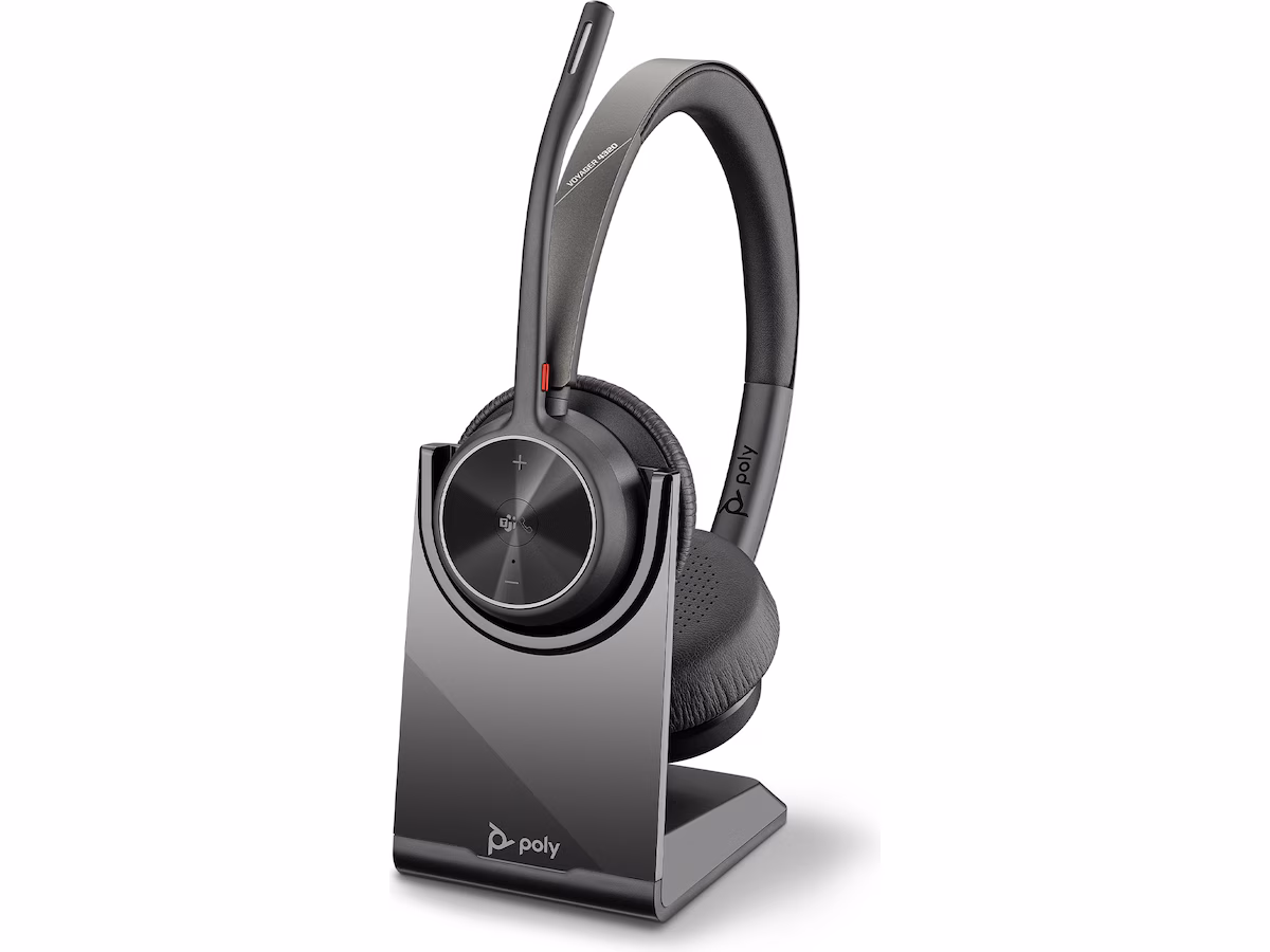 Poly Voyager 4320-M MS USB-C Headset med ladestativ