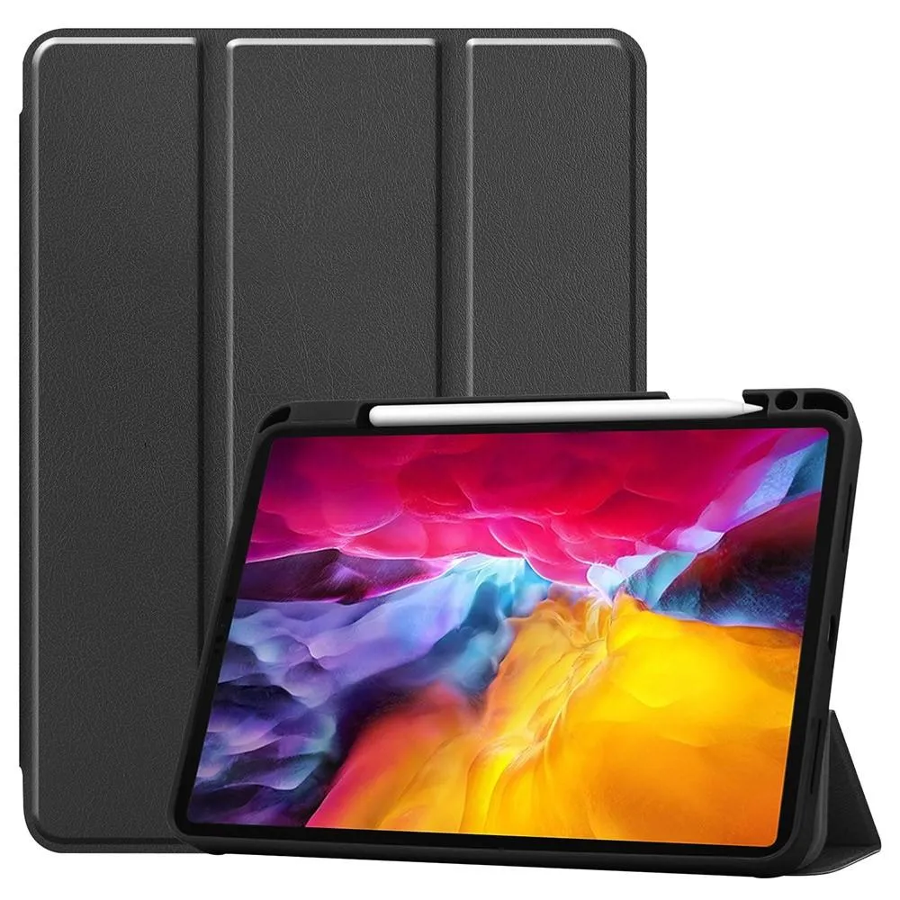 iPad Pro 11 2021 Slim Fit Trifoldbart Deksel - Svart