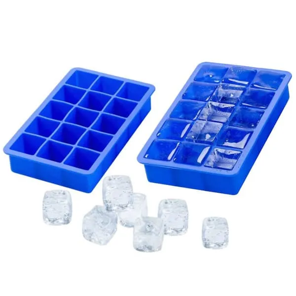 Silikonisform for firkantede isbiter isbiter
