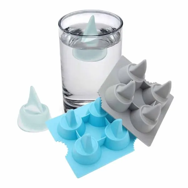 2-pack isform Shark Fin Shark Ice Cubes er isbitform silikon