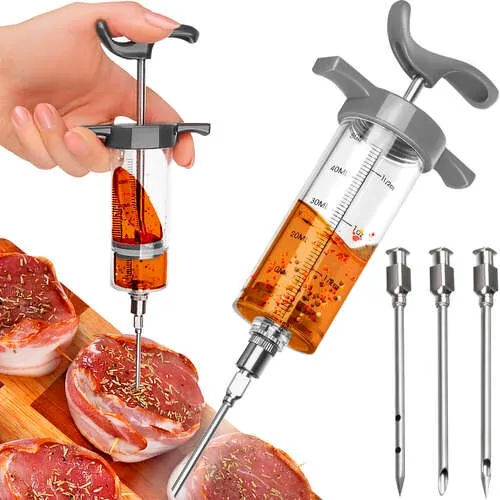 Marinadesprøyte / Sprøyte til Marinade - 3 ulike nåler