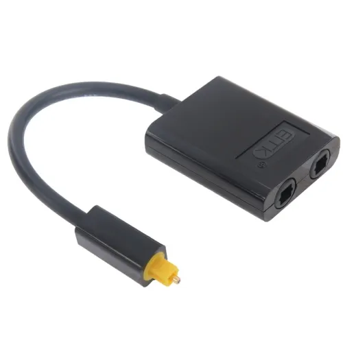 Toslink optisk splitter med dobbelte udgange