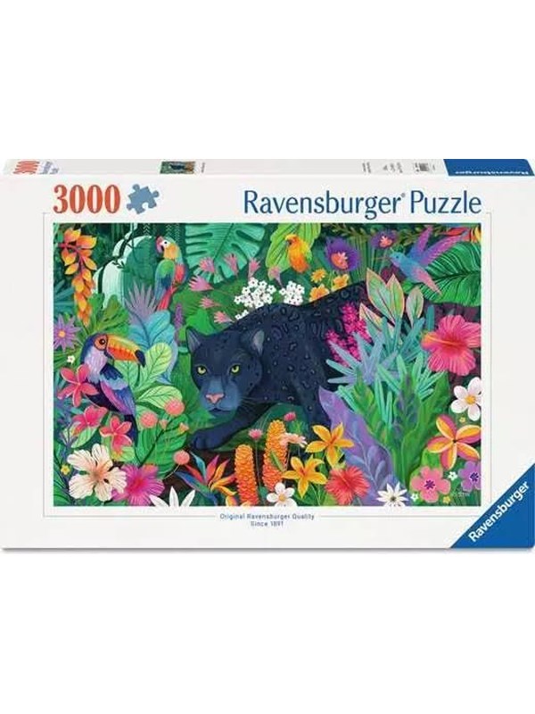 Ravensburger Panther in Flowery Jungle 3000p - 14+