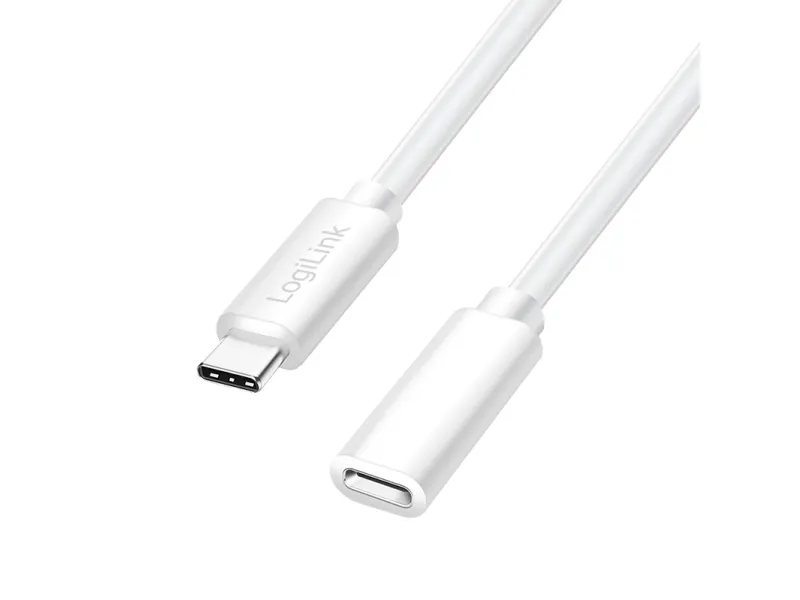 LogiLink CU0220, 1 m, USB C, USB C, USB 2.0, 0,48 Gbit/s, hvit