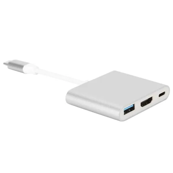 3-i-1 USB-C multiportadapter, HDMI, USB C, USB A