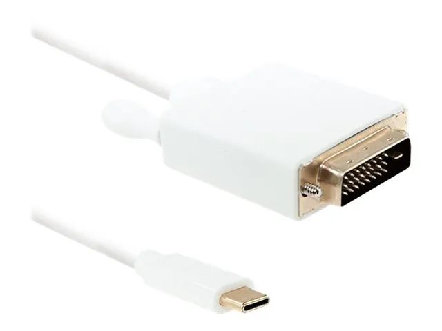 Qoltec - Adapterkabel - USB-C hann til DVI-D hann - 2 m - 4K-støtte