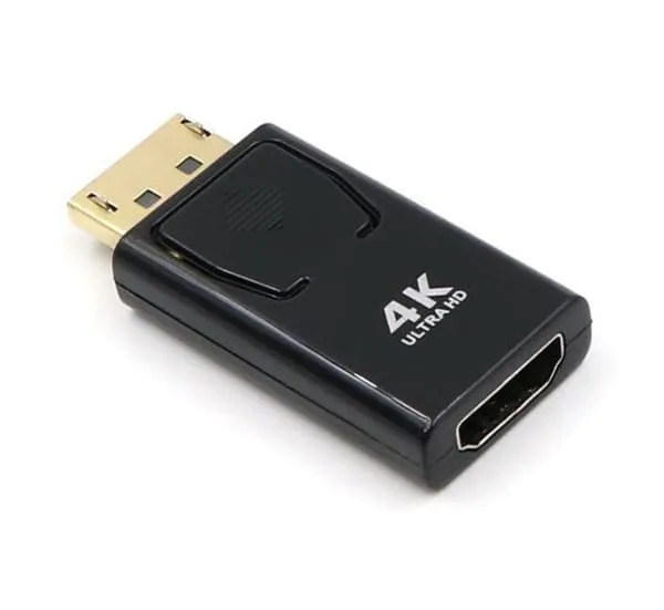 NÖRDIC Adapter DisplayPort 1.2 Mann til HDMI Hona 4K 30Hz Svart