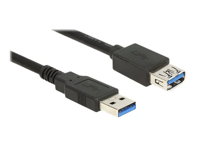 Delock Extension cable USB 3.0 - USB-forlengelseskabel - USB-type A (hann) til USB-type A (hunn) - USB 3.0 - 5 m - svart
