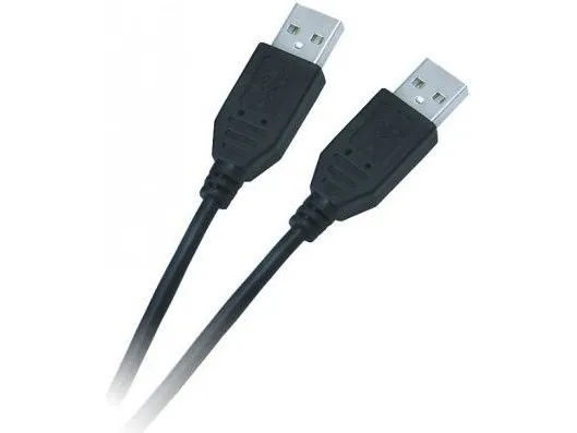 Libox USB-kabel USB-A til USB-A 1,8 m svart (LB0013)