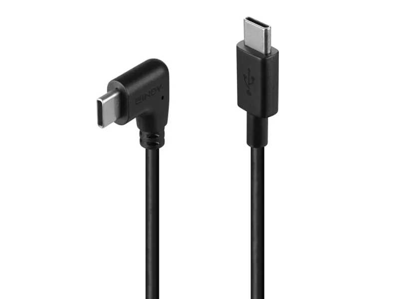 Lindy 32005, 1 m, USB C, USB C, USB 2.0, Svart
