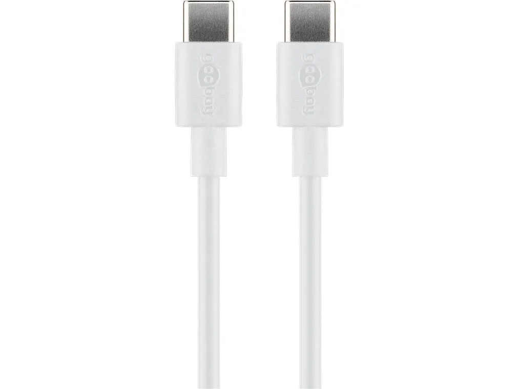 Goobay 51244, 2 m, USB C, USB C, USB 2.0, 480 Mbit/s, Hvit