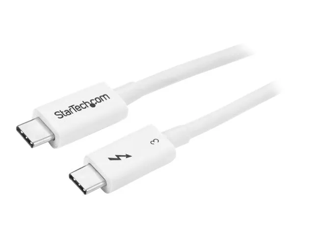 StarTech 1.6ft (50cm) Thunderbolt 3 Cable, 40Gbps, 100W PD, 4K/5K Video, Thunderbolt-Certified, Compatible w/ TB4/USB 3.2/DisplayPort - Thunderbolt...