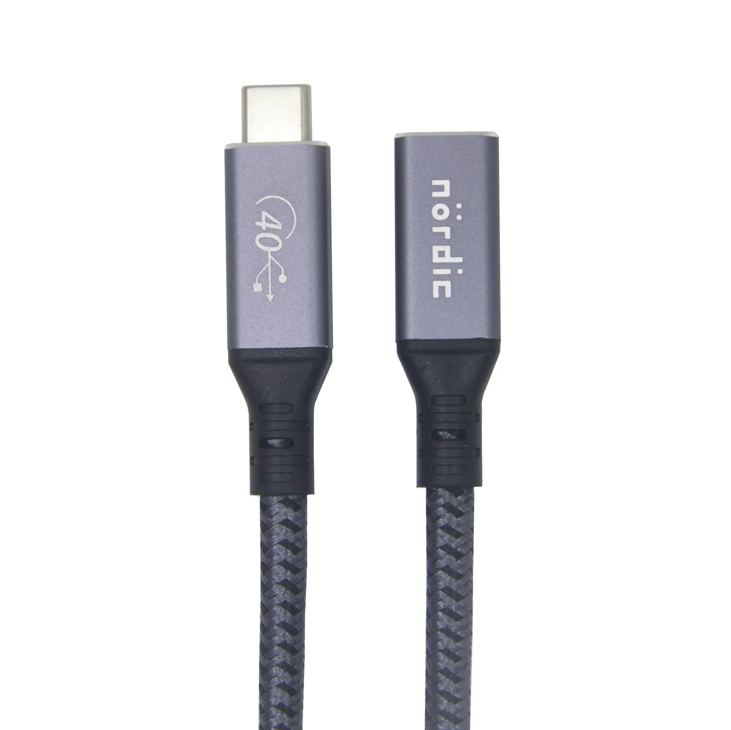 NÖRDIC USB 4 skjøtekabel 25cm 40Gbps 240W 8K60Hz