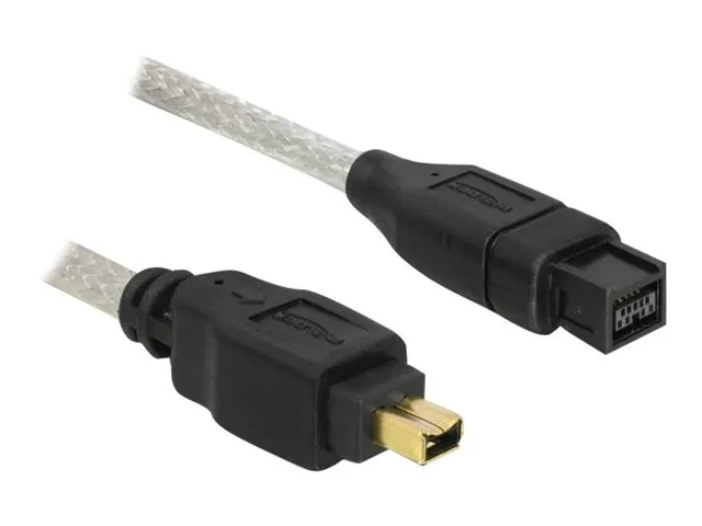 Delock - IEEE 1394-kabel - FireWire 800 (hann) til 4 pin FireWire (hann) - 1 m