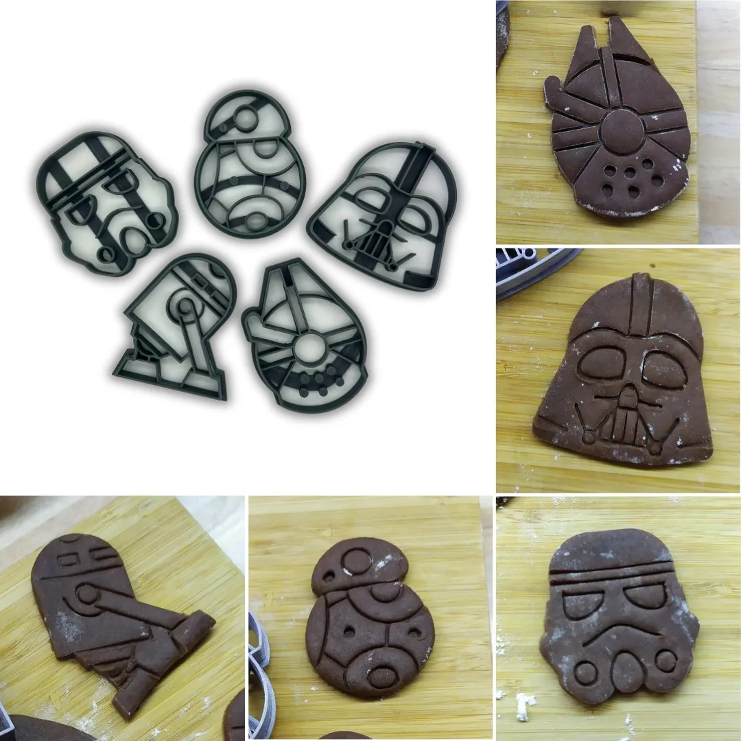 5 stk Star Wars bakekake dekorasjon kakeutstikker