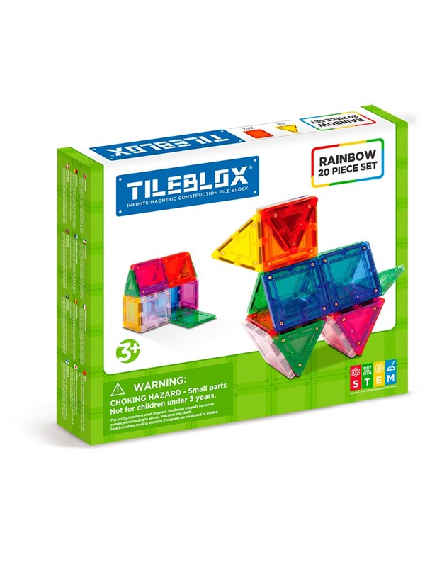 Tileblox Rainbow 20 pcs set