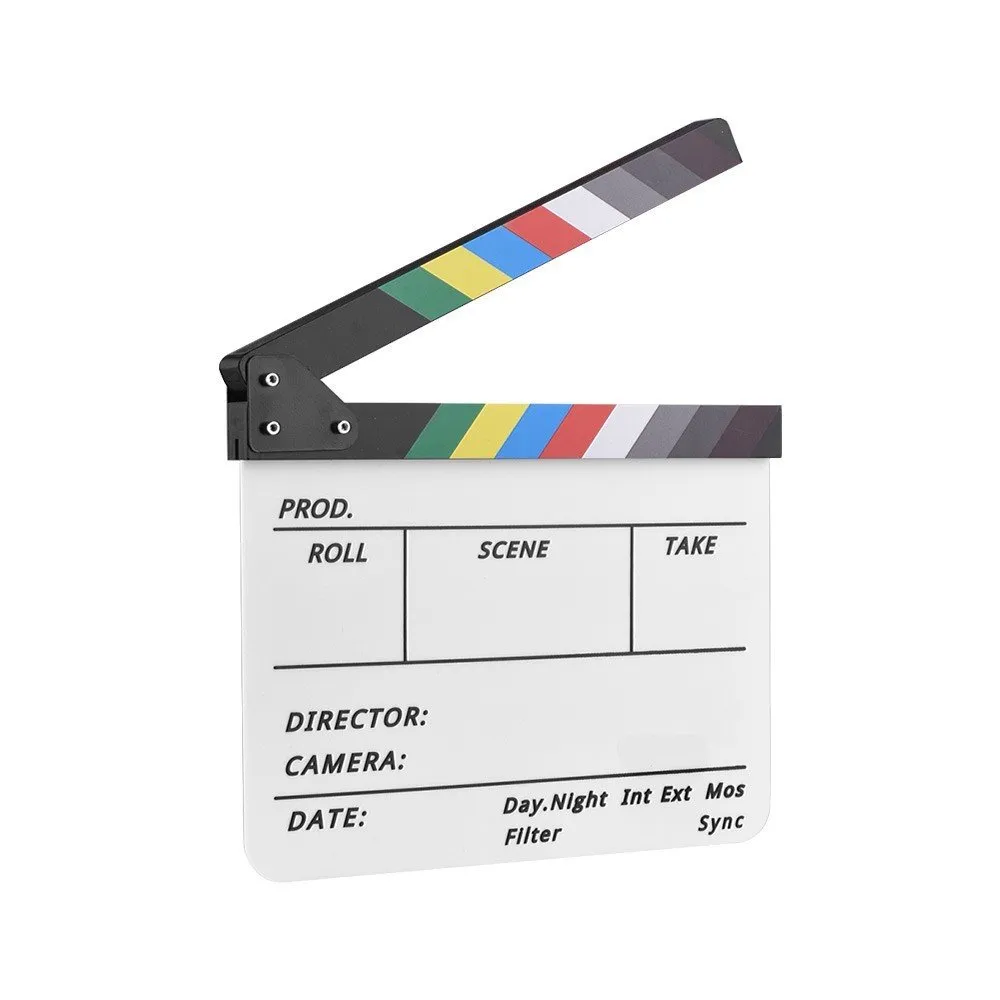 Clapboard Clapping Filmopptak med blyant - farge