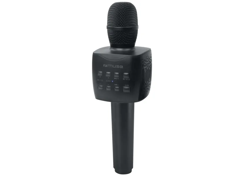 Muse M-508 KA, Karaokemikrofon, Ledning & Trådløs, Bluetooth/3.5 mm, Svart, Forbruker, Knapper