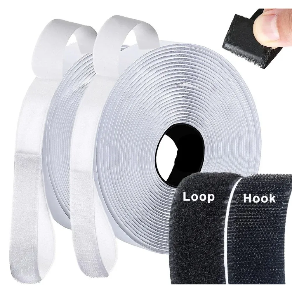 Borrelås med selvklebende tape 3cm x 8m