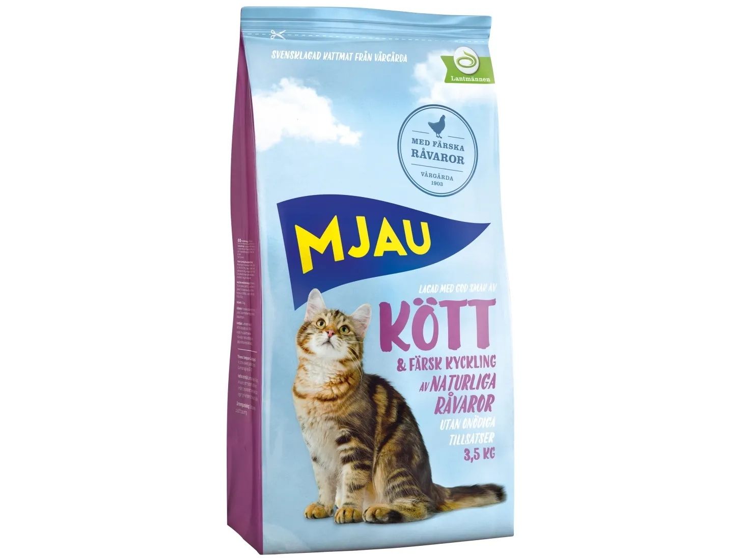 MJAU Mjau Tørr kjøttsmak 17631 3,5kg