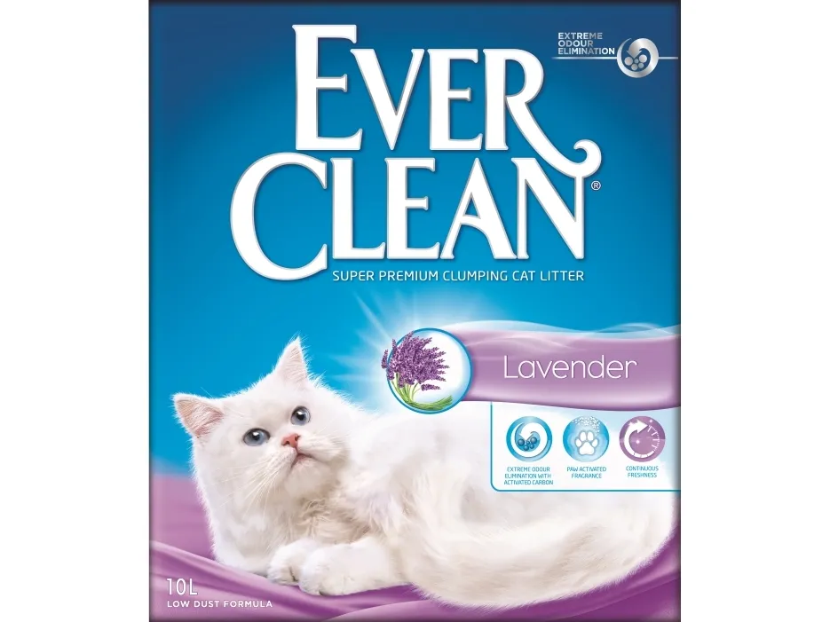 Everclean lavendelduft kattegrus, 10 l