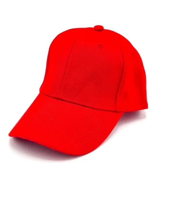 Rød caps Unisex baseballcaps