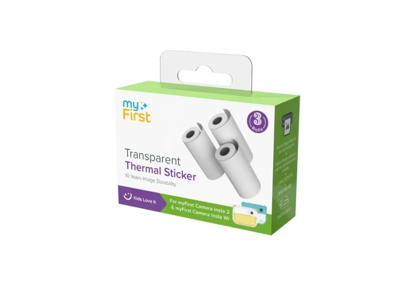 myFirst Thermal Sticker Paper Rolls - Transparent