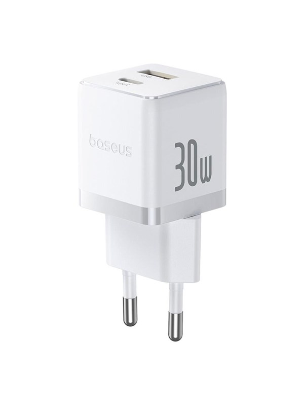 Baseus Palm 30W USB-C USB-A Wall Charger - White