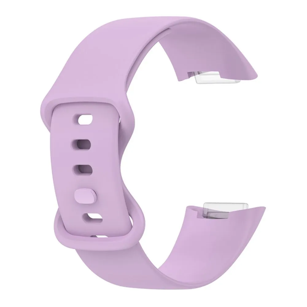 Fitbit Charge 5 enkel klokkerem i silikon - Lyselilla