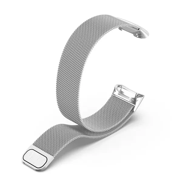 Milanese Loop-armbånd for Fitbit Charge 5/6 - Sølv