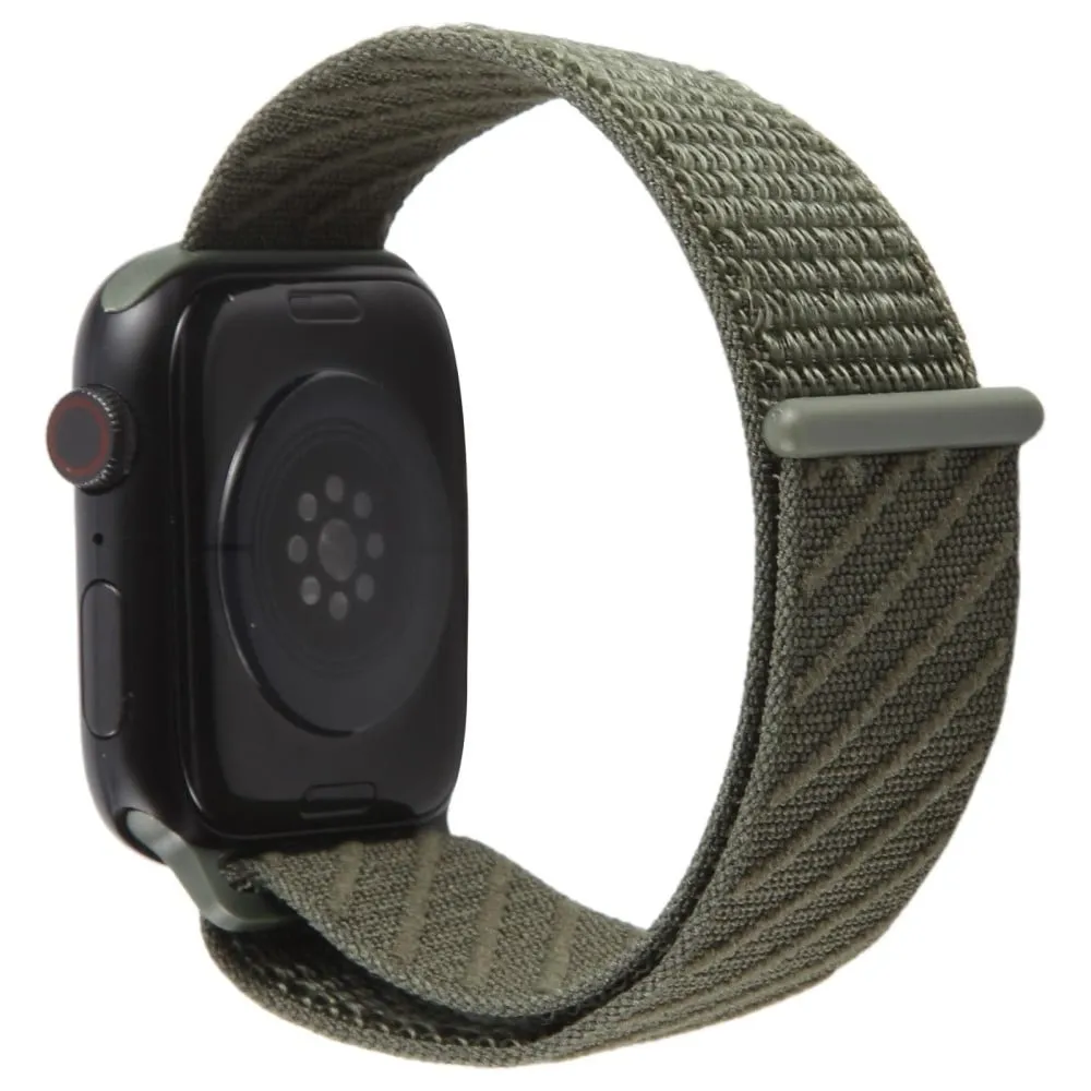 Armbånd Apple Watch Series 49mm - 45mm - 44mm - 42mm Nylon Sport Loop Strap - Militærgrønn