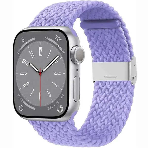 Flettet klokkereim Apple Watch Series 10 (46mm) - Lightpurple