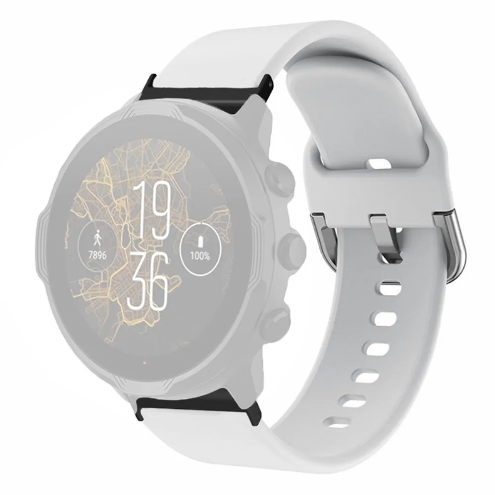 Suunto Spartan Sport Wrist HR Baro / Suunto 7 Armbånd 24mm Justerbar Fleksibel Rem - Hvit