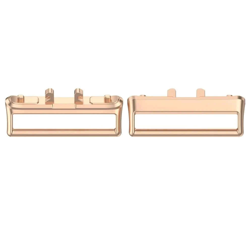 1 par medium kontakt Samsung Galaxy Fit3 (SM-R390) 18 mm metalladapter for klokkerem - Rose Gull