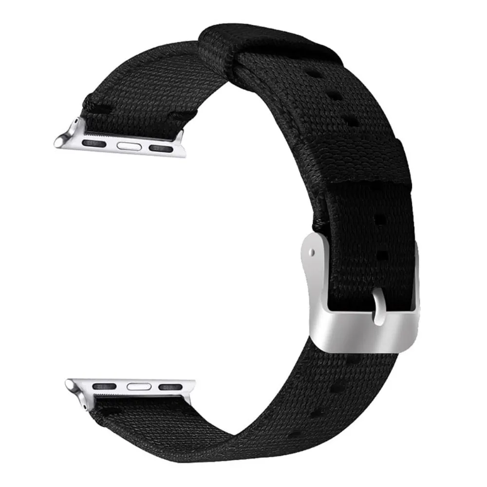 Apple Watch (41 mm) enkel klokkerem i nylon - Svart