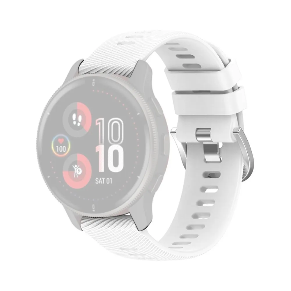 Garmin Forerunner 255 / 255 Music / Venu 2 klokkerem i silikon - Hvit