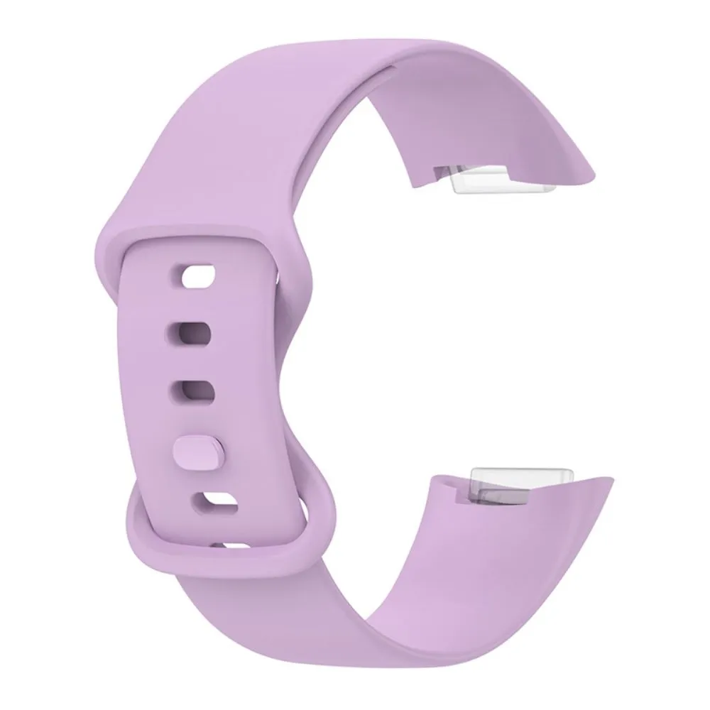 Fitbit Charge 5 klokkerem i silikon - Lyselilla / Størrelse: S