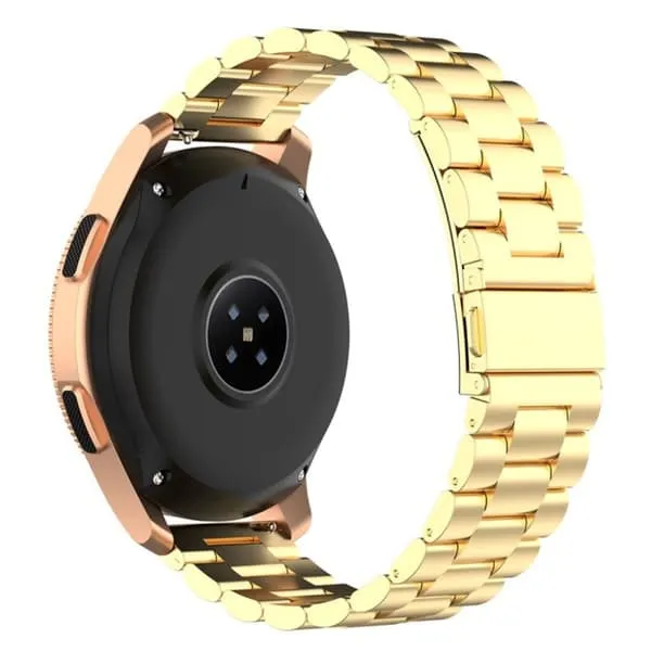 20mm Samsung Galaxy Watch Active / Garmin Vivoactive 3 Rustfritt Stål Klokkereim - Gull