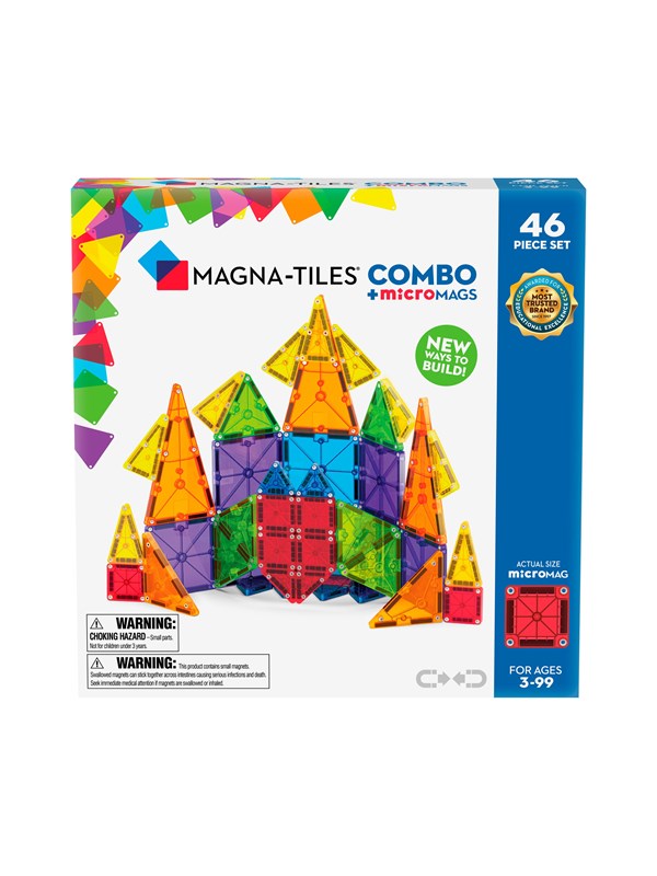 Magna-Tiles MicroMAGS Combo 46-Piece Set