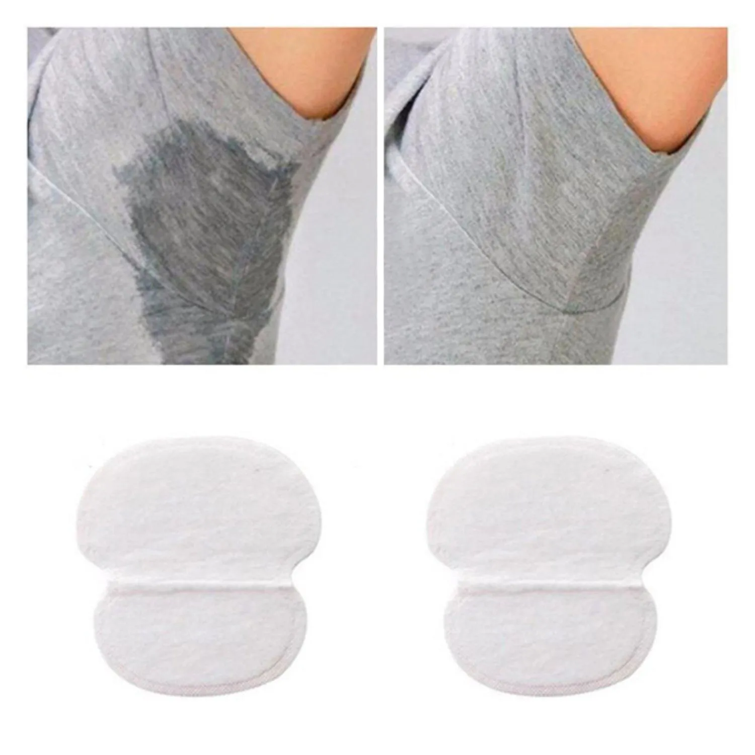 Svettebeskyttelse 50-Pack i Hvitt Tre – Selvklebende For Armhuler