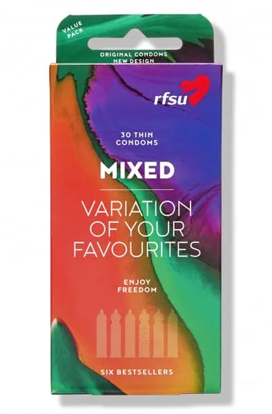 RFSU Mix Pack Kondomer 30st Mix pakke av kondomer