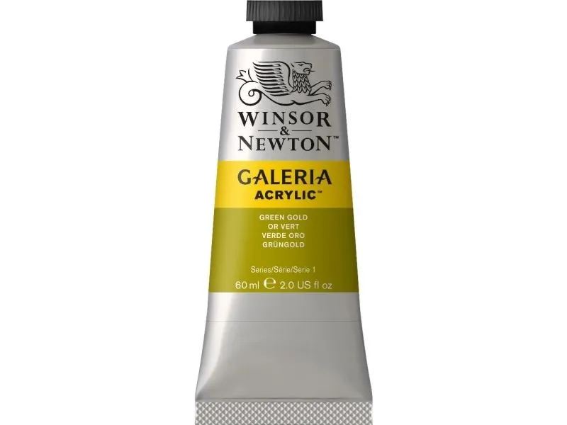 Akrylmaling Galeria 60 ml grønn/gull 294