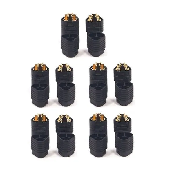 5 par høykvalitets MT60-kontakter, 3,5 mm ESC-kontakt, hann-hunn, RC Lipo-modellbatterikontakter - Tilbehør til Fjernstyrte Leker kontakter