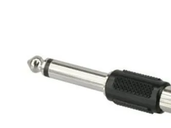 InLine 99322, 6.3mm jack male, RCA F, Svart, Sølv