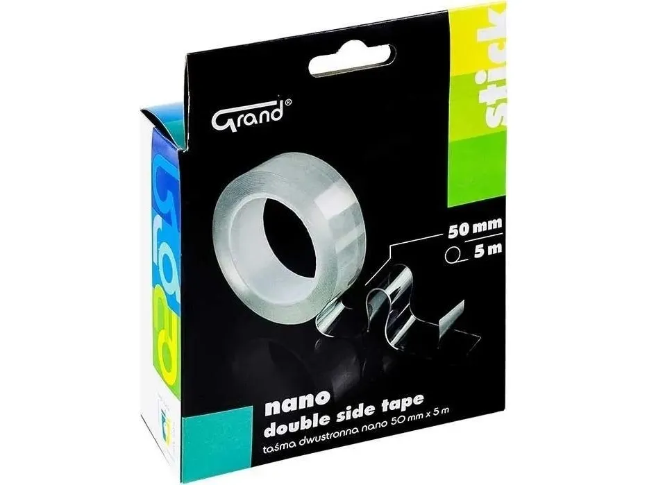 Dobbeltsidig tape Nano 50 mm x 5 m GRAND