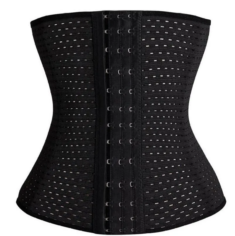 Waist Trainer / Midjetrenere for Timeglass Figur - Svart